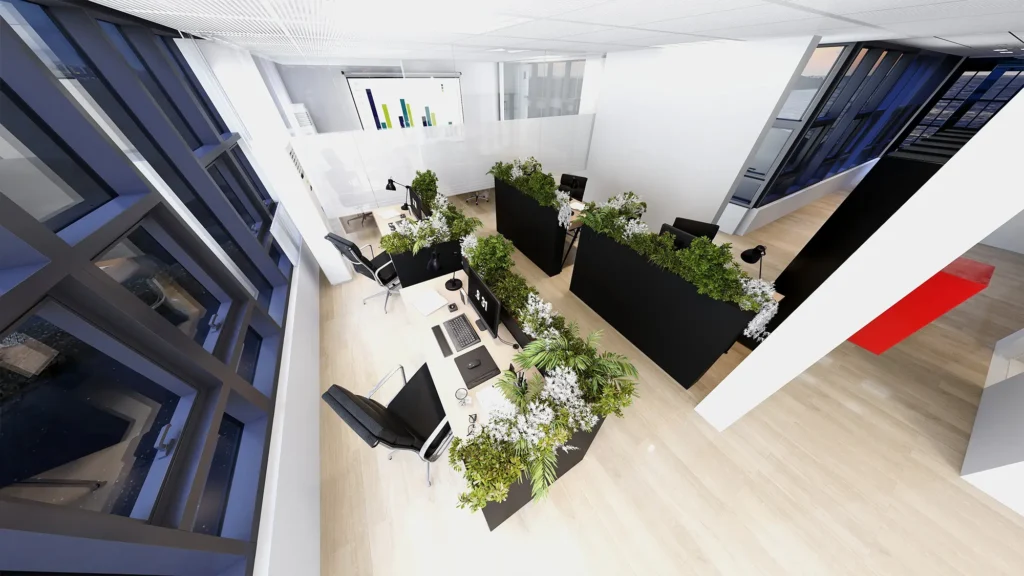 Finance analyst work space